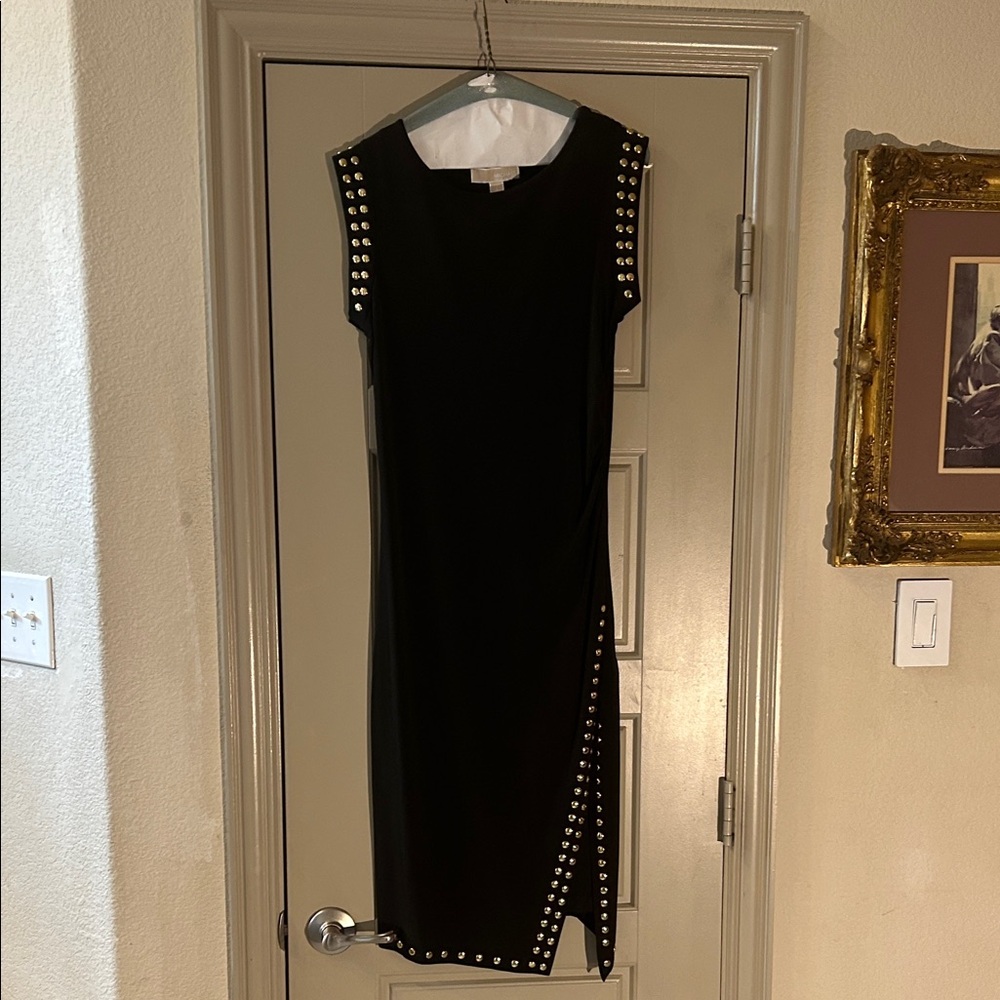 Elegant Black Studded Dress Michael Michael kors, bought at his .